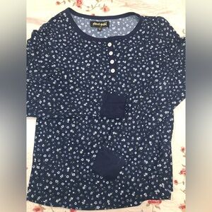 Girls Floral Long Sleeve Tee